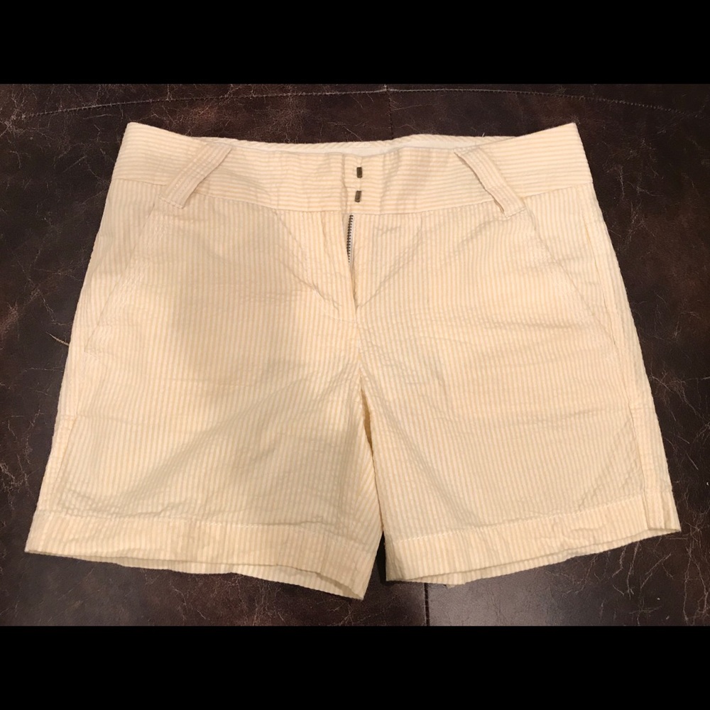 J. Crew Yellow Seersucker Shorts
